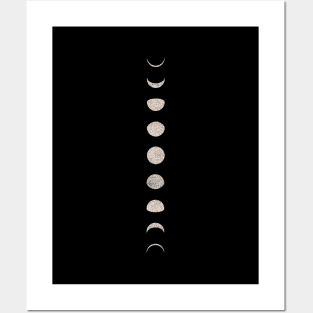 Moon Phases Posters and Art